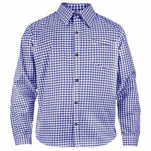 Lightweight Casual Summer Shirt Breathable Stylish Men Blue Cotton Shirt Small